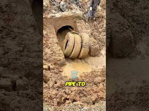 Clogged Drain? Tire Trick Fixes It! 🤯#Shorts