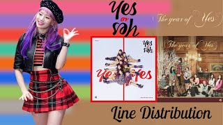 Download lagu TWICE - YES OR YES and THE YEAR OF YES Special Album Line Distribution | Dubu Twice  mp3