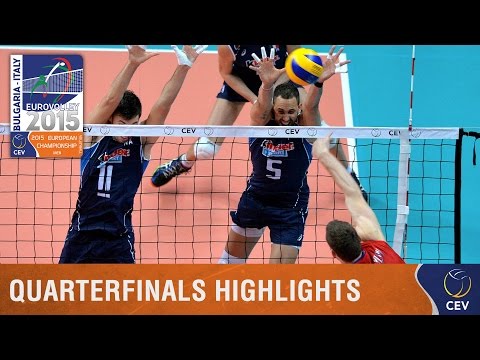 2015 Men's EuroVolley - Highlights Quarterfinals Italy vs Russia