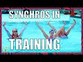 3 Synchronized Swimmers Get Trained for "O" by Cirque du Soleil