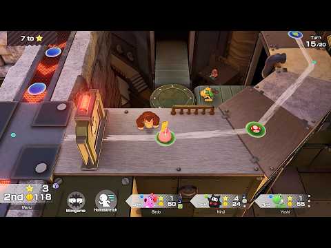 Super Mario Party Jamboree #334 King Bowser's Keep Peach vs Yoshi vs Birdo vs Ninji