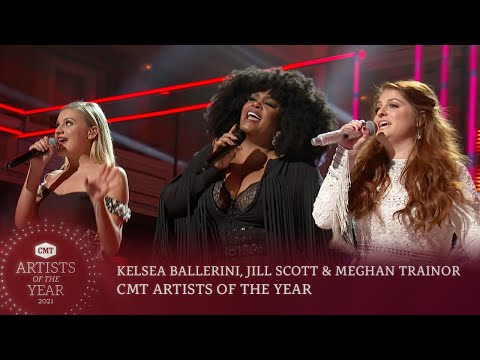 Kelsea Ballerini, Jill Scott & Meghan Trainor Perform a Shania Medley | 2016 CMT Artists of the Year