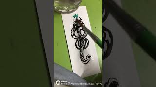 Harry Potter Bookmark | handmade bookmark | morsmordre | dark mark | death eater tattoo