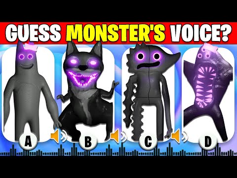 GUESS THE VOICE THE MONSTERS | Garten Of Banban 6 | Divided Jester, Sir Dadadoo, Mutant Nabnab