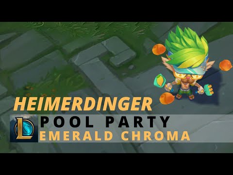Pool Party Heimerdinger Emerald Chroma - League Of Legends