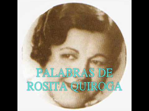 HABLA Y CANTA ROSITA QUIROGA  -  CAMPANEANDO MI PASADO  -   MILONGA