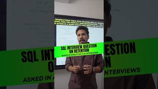 SQL Interview Question on Retention. #sql #dataanalytics  #datascience