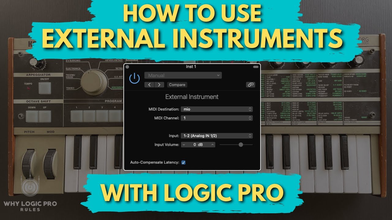 How to Use External MIDI Instruments With Logic Pro