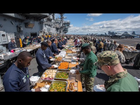 How Aircraft Carrier Crew Eat, Sleep & Survive for Months on Sea