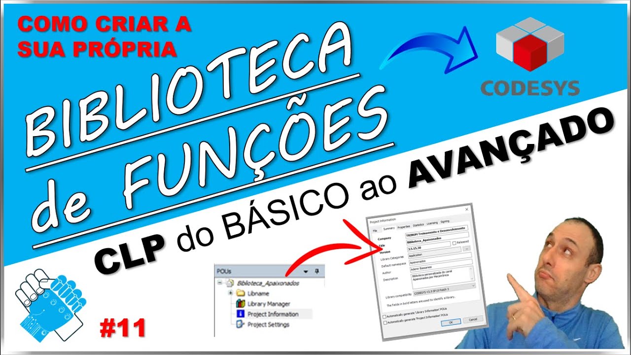 11 COMO CRIAR A SUA BIBLIOTECA DE FUNÇÕES PERSONALIZADA - TUTORIAL -  CLP do BÁSICO ao AVANÇADO