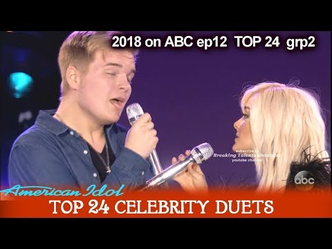 Caleb Lee Hutchinson and Bebe Rexha Duet “ Meant To Be”  Top 24 Celebrity Duets American Idol 2018