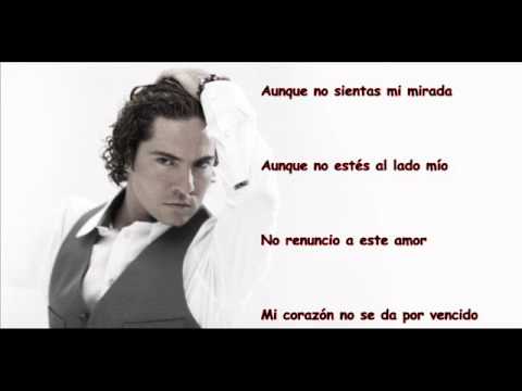 David Bisbal - Hasta El Final (Lyric Video)