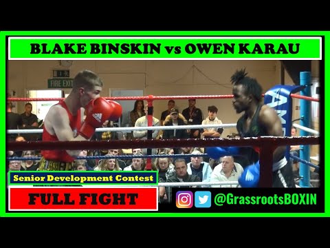 BLAKE BINSKIN vs OWEN KARAU (Senior Development Contest) Guildford City Amateur Boxing Tournament