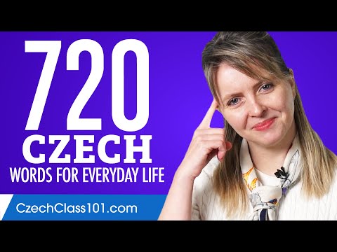 720 Czech Words for Everyday Life - Basic Vocabulary #36