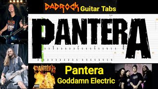 Goddamn Electric - Pantera - Guitar + Bass TABS Lesson