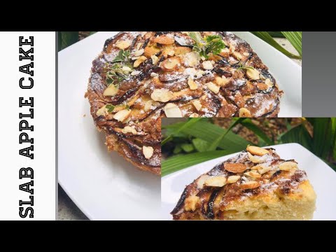 Slab Apple 🍎 Cake | Hakeema Nisfan | Taste of Mine