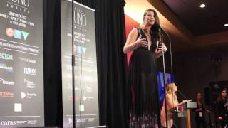 Jess Moskaluke wins 2017 Juno Award "Country Artist of the Year"