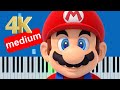 Wii Super Mario Brothers Special Zone Medium Piano Tutorial 4K