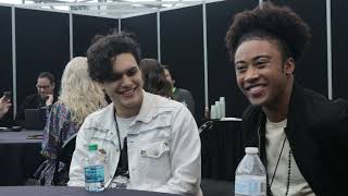 NYCC 2018 Interview | LEGACIES - Quincy Fouse & Aria Shahghasemi video