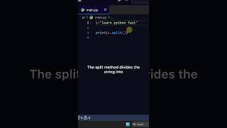 Convert string to list of words #coding #python #programming 