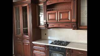 Классическая угловая венге кухня Проект 155 фото 7