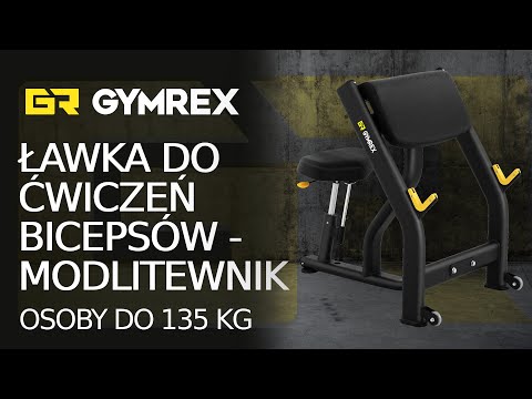 Video - Ławka do ćwiczeń bicepsów - modlitewnik - 135 kg