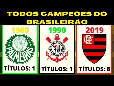 Todos os times campees do brasileirao 1959 a 2021!