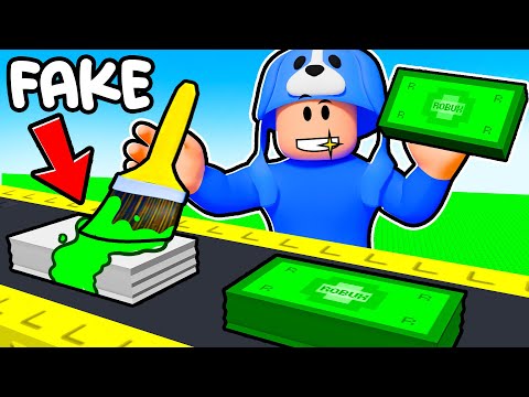 Printing $1,000,000 of FAKE MONEY in Roblox...