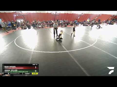 59 Lbs Champ. Round 1 - Derek Keller, Crystal Lake Wizards Wrestling Club Vs Bain Wiegel, Sarbacke