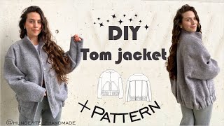 oversized bomber jacket Tom - detailed sewing tutorial + PATTERN / DIY