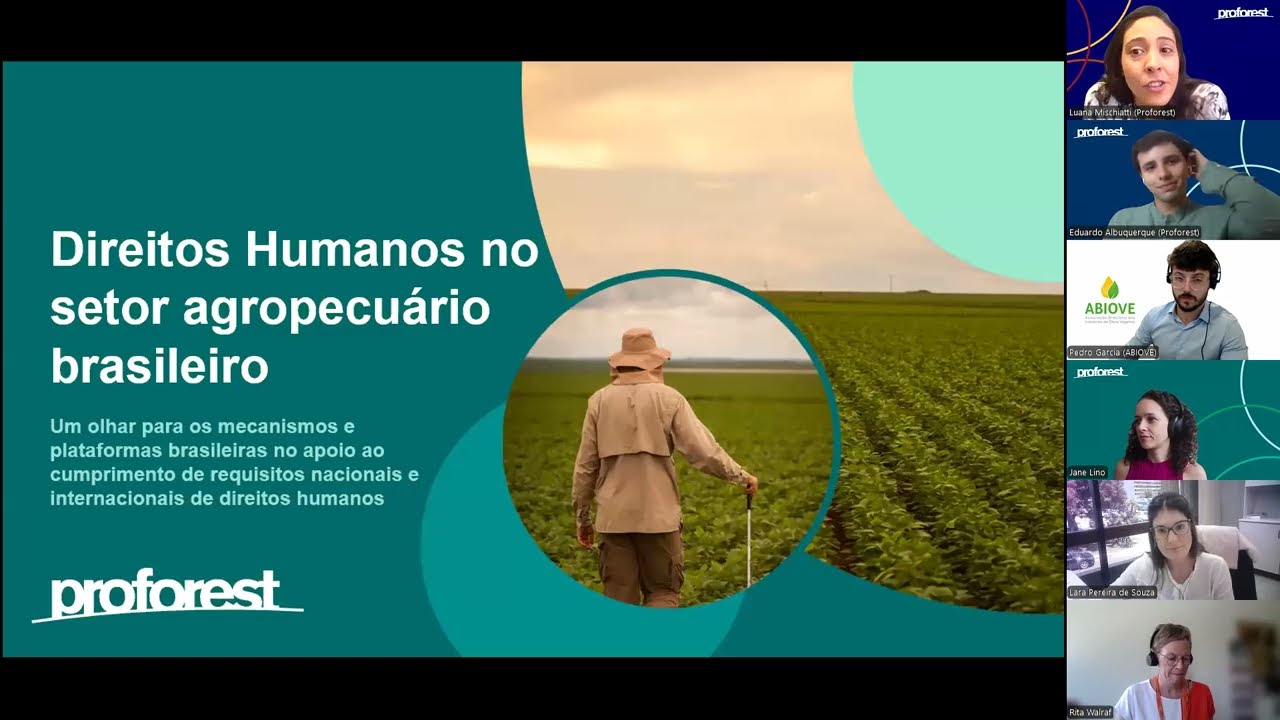 Webinar Direitos Humanos no Setor Agropecuário do Brasil