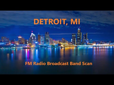Detroit, MI FM Radio broadcast band scan