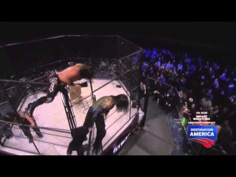 Jeff Hardy hard bump on TNA Lockdown