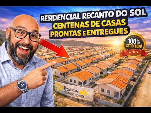 Centenas de Casas Entregues - Residencial Recanto do Sol Casas Na Planta em São Pedro da Aldeia