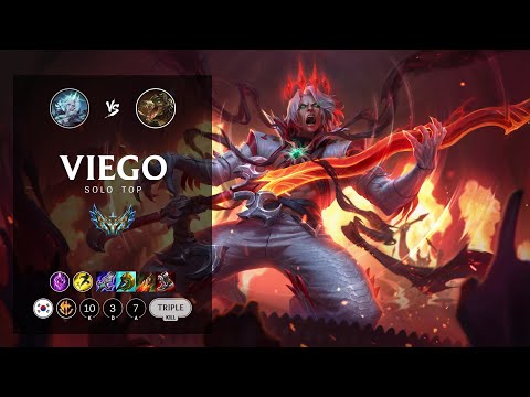 Viego Top vs Renekton - KR Challenger Patch 12.18