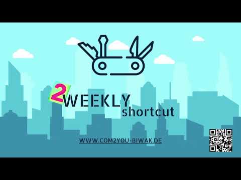 weeklyshortcutKW21+202222