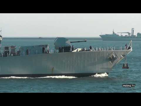 HMS KENT F78 ENTERS DEVONPORT NAVAL BASE AT DEVIL'S POINT - 14th February 2019