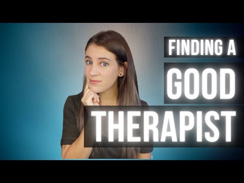 How To Find A Good Therapist
