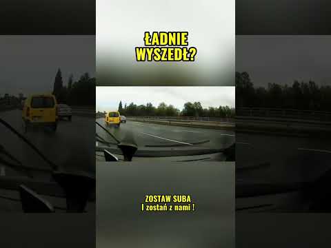 Poślizg na mokrej drodze? Opanowanie robi różnicę 💧🚗 #poślizg #bezpieczeństwo #kierowcy #dashcam