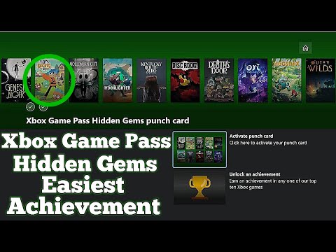 Xbox Game Pass Hidden Gems Punch Card Guide (Unlocking The Easiest Achievement)
