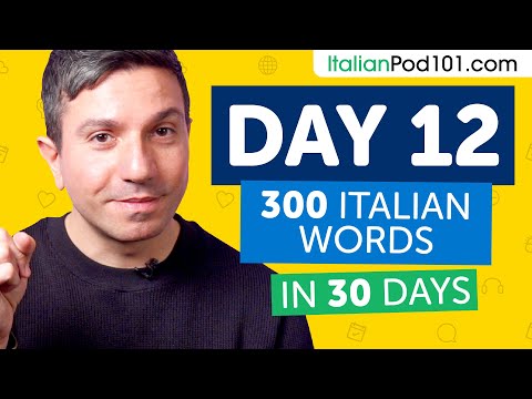 Day 12: 120/300 | Learn 300 Italian Words in 30 Days Challenge