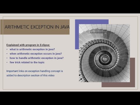 Handle Arithmetic Exception In Java Arithmetic Exception In Java Example Tutorialsinhand Com
