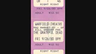 Grateful Dead - To Lay Me Down 9-26-80