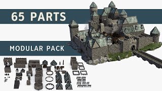 Medieval Castle Keep Kitbash video thumbnail