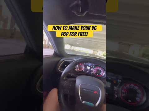How to make your v6 Crackle and Pop for Free (NO TUNE) #challenger #dodge #music #tune #short