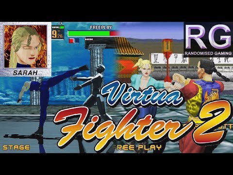 Virtua Fighter 2 - Xbox360 - Sega Model 2 Arcade playthrough as Sarah [HD 1080p 60fps]