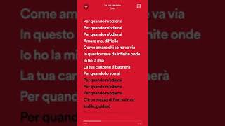 testo la tua canzone Coez