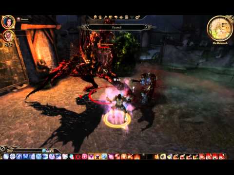 Dragon Age Awakening - DW warrior solo on nightmare - Unending Flurry vs The Baroness.avi