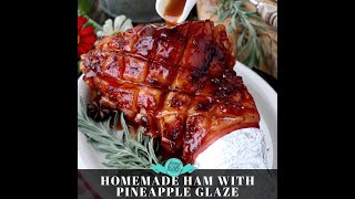 Filipino Christmas Ham (Hamon) Recipe with Pineapple Glaze