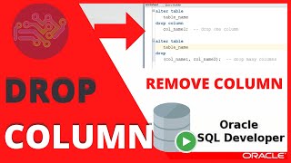 ORACLE SQL TUTORIAL: How to DELETE/DROP COLUMNS in SQL DEVELOPER  | Drop column